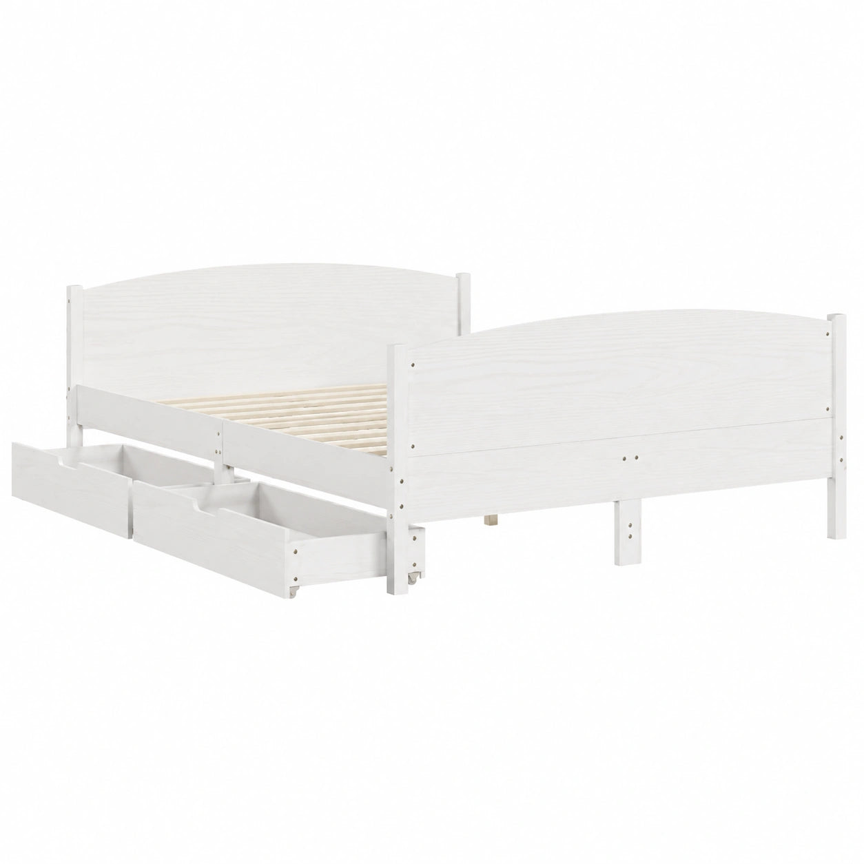 Massivholzbett – aus Massivholz, aus Kiefernholz, für Schlafzimmer