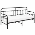 Tagesbett – 90 × 200 cm, moderner Stil, rechteckige Form, aus Stahl, Schwarz