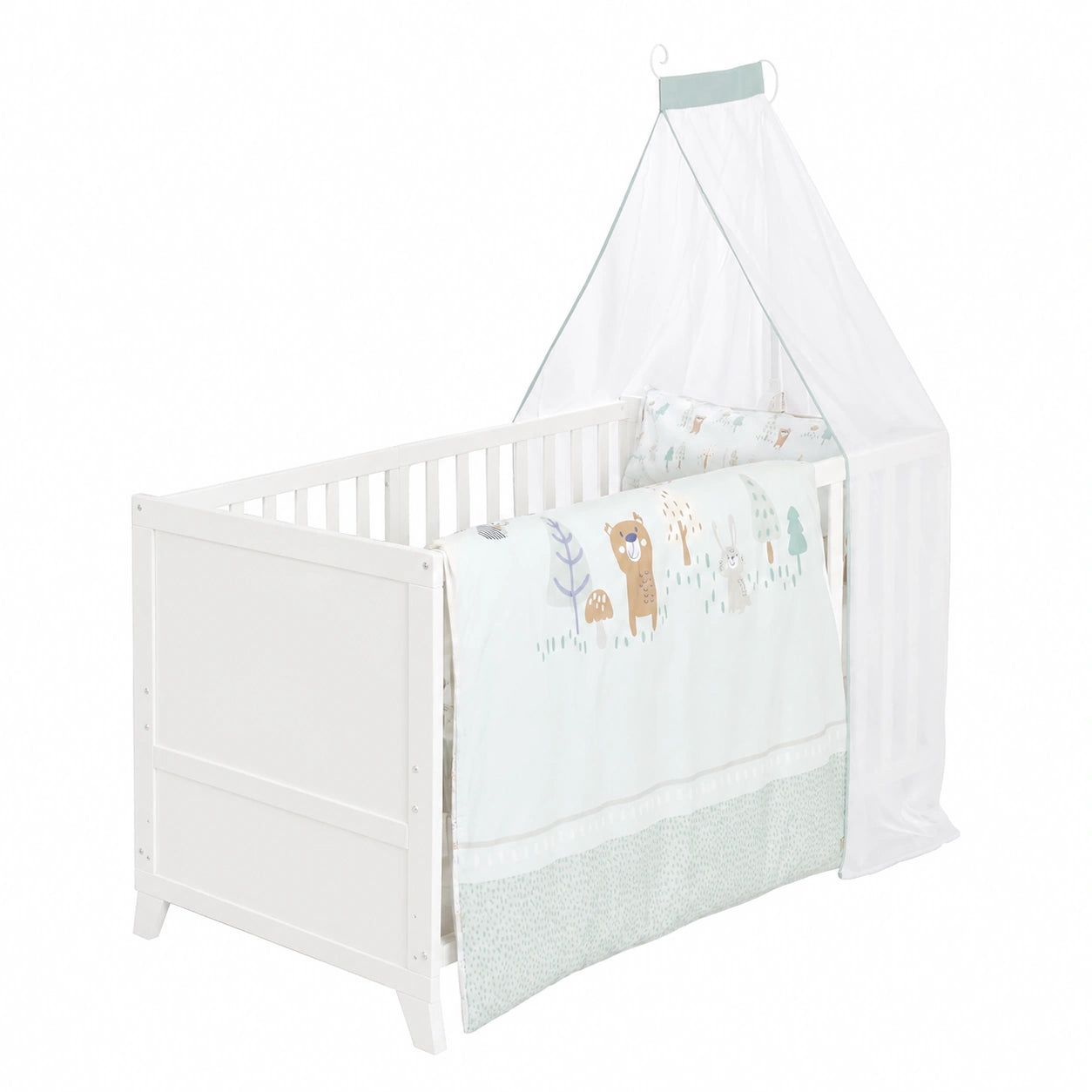 Babybett – 70 × 140 cm, aus Holz