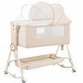 Bett – höhenverstellbar, Beige