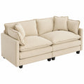 Sofa – 2-Sitzer, modular, Beige, für Wohnzimmer