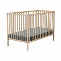 Babybett – 60 × 120 cm, aus Buchenholz und Holz, Naturfarben
