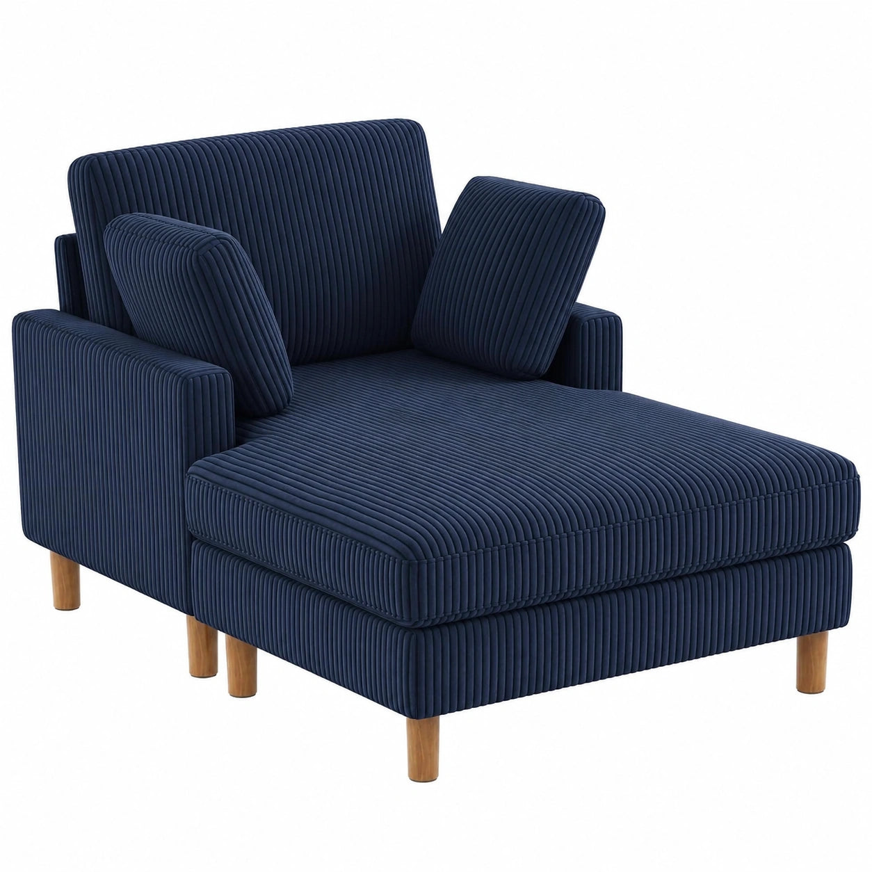 Schlafsofa – 92 cm, Blau, für Wohnzimmer, Schlafzimmer und Büro