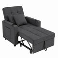 Sessel – mit Rückenlehne, Dunkelgrau, für Wohnzimmer