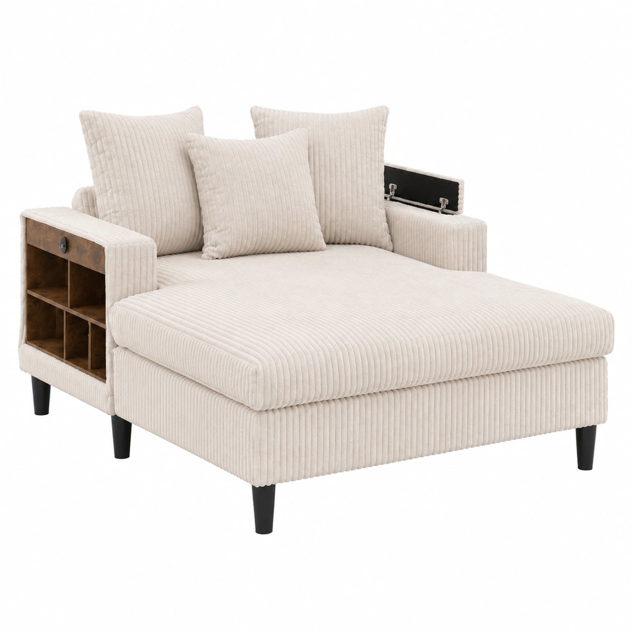 Sofa – 70 cm, mit Stauraum, mit LED-Beleuchtung