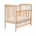 Babybett – mit Rollen, aus Buchenholz und Holz